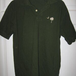 George & Martha Polo Shirt w/ SC Crescent Moon & Palmetto Tree Men's Size Small